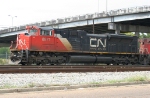 CN 8871 leading SB freight